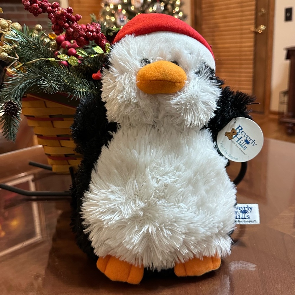 🆕Beverly Hills Teddy Bear Co. Plush Penguin 17 inch Christmas stuffed toy NWT